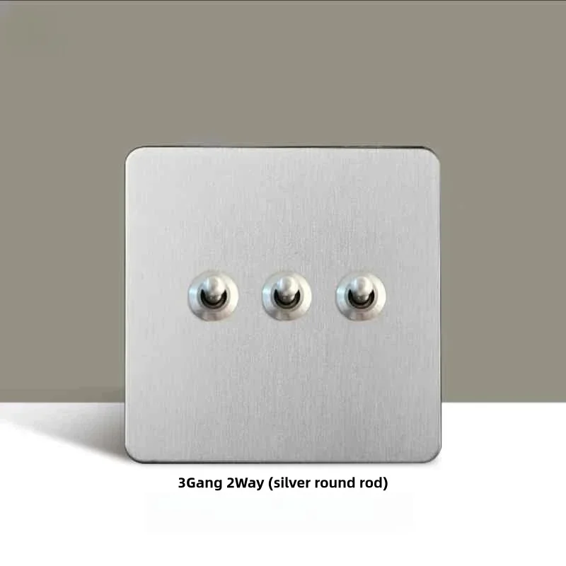 1-4 группа 2-позиционный металлический тумблер панель из нержавеющей стали