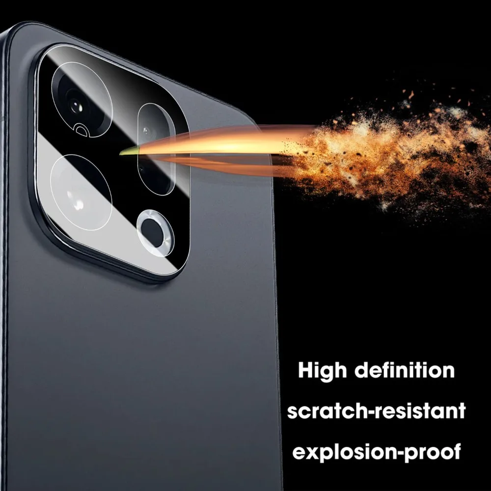 Фото 1-5 шт. Защитная пленка из закаленного стекла для объектива камеры OPPO Find X9/X9 Pro, 3D изогнутая, с защитой от отпечатков пальцев, полное покрытие №5