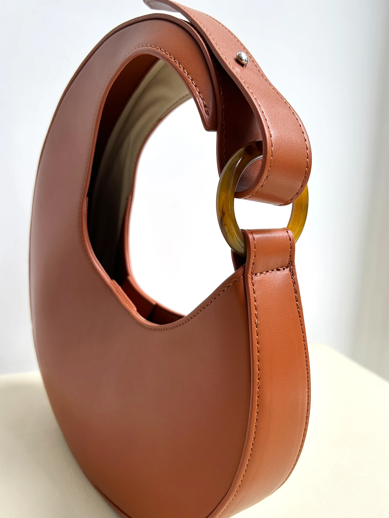 CR Niche Women Brand Design Handbag Top-handle Single Strap Shoulder Hobo Bag Luxury Irregular Shape Fashion Chic Underarm Purse