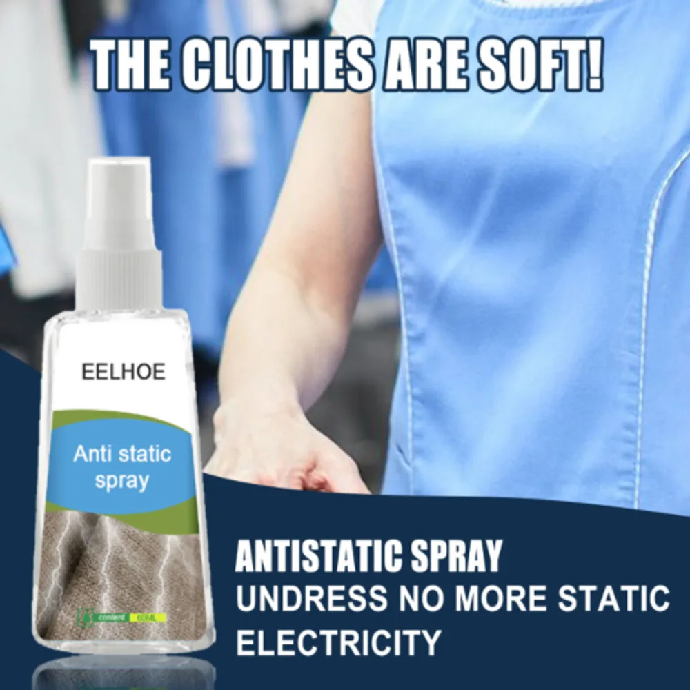 

Hair Antistatic Spray Static Remove For Clothes Balancing Spray Lasting Anti-Wrinkle Home Wrinkle & Static Remover Sprays