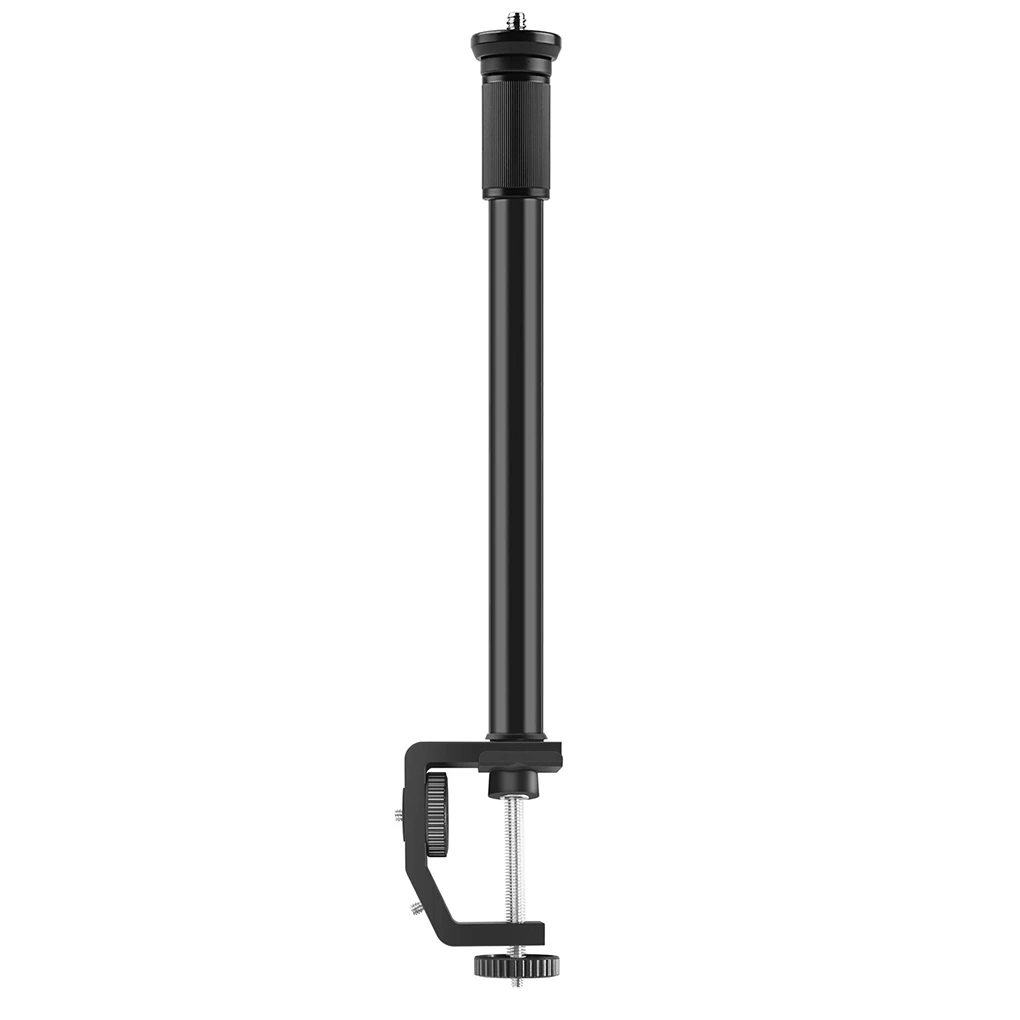 

PULUZ Camera Clamp Mount Camera Extension Monopod Height Adjustable Aluminum Alloy Monopod Rod, Without Ball Head