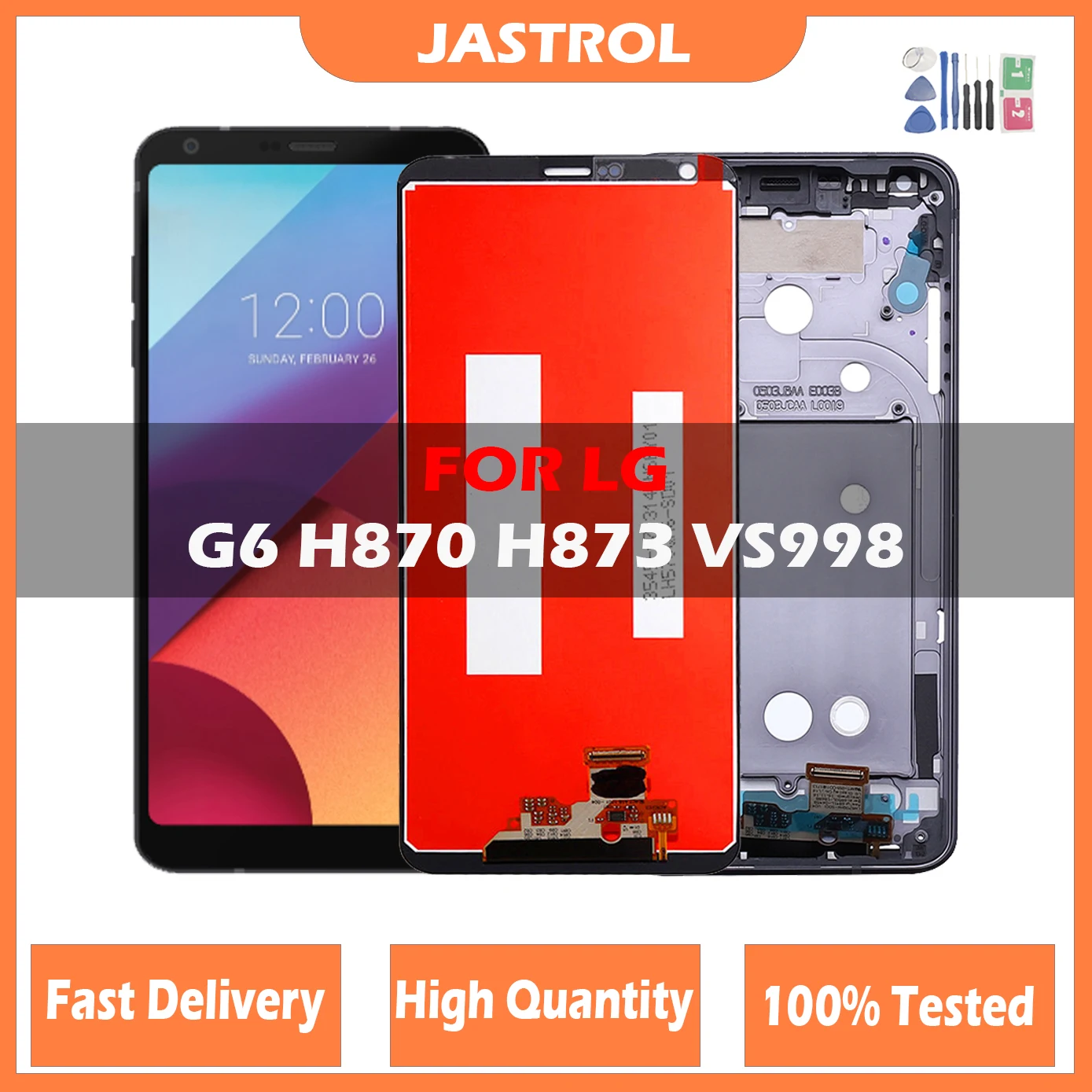 Запасные части для ЖК-дисплея LG G6, экран для LG H870 H873 VS998 Pantalla с рамкой