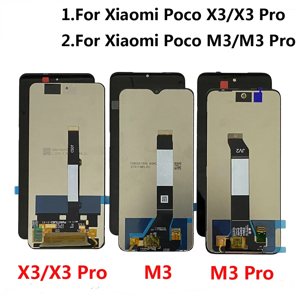 

For Xiaomi Poco M3 LCD Display Screen Touch Panel Digitizer M2010J19CG M2010J19CT LCD For Poco X3 Pro LCD Poco X3 Display Repair