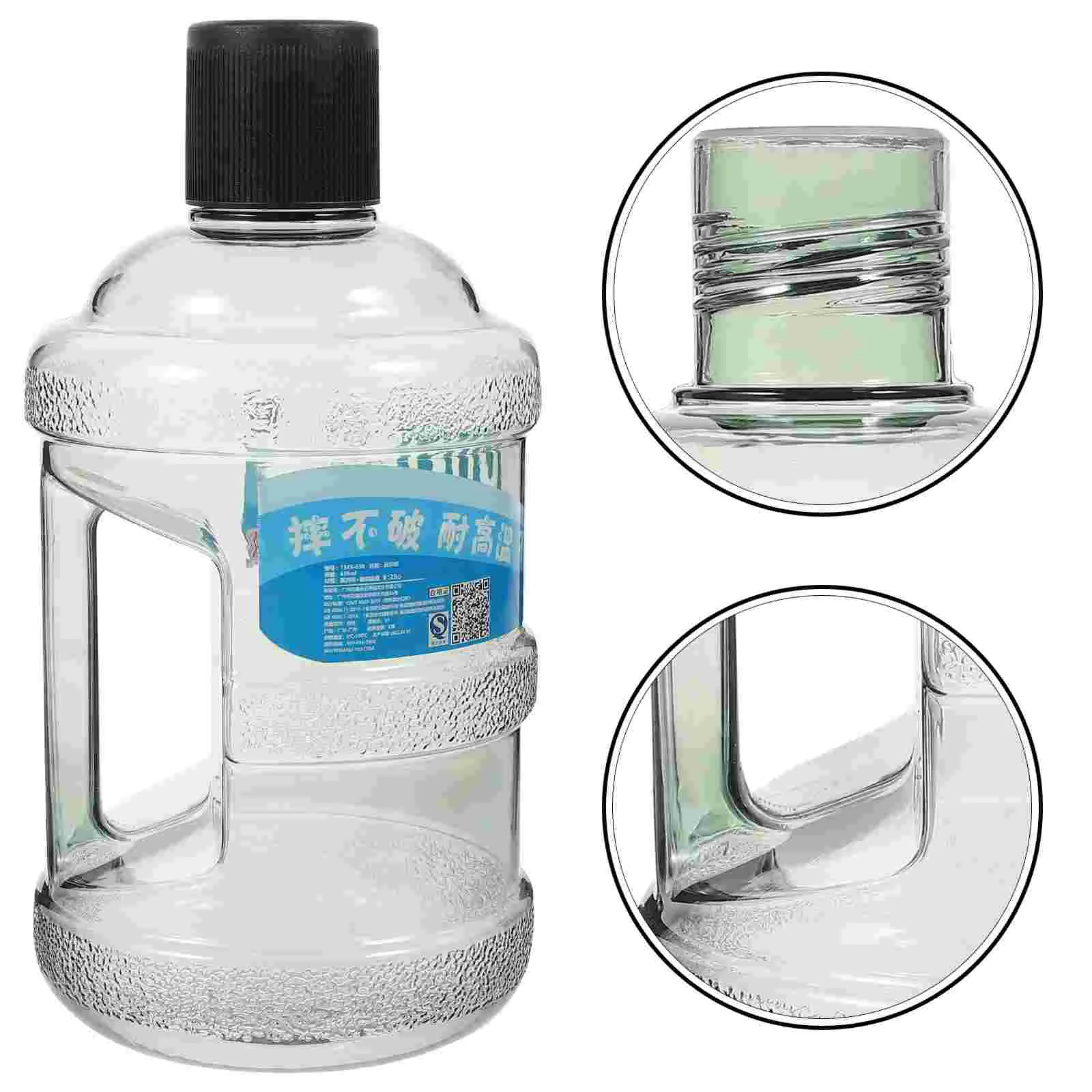 

Water Bottle Juggallon Camping Dumbbells Fitness Container Motivational Half Kettle Portable Weight Drinking Outdoor Lossflask