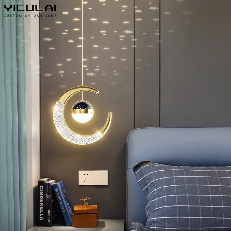 Black Gold Indoor Pendant Lamps Fashion Home Furniture Decoration Light Simple For Living Room Bedroom Study Modern LED Dimmable