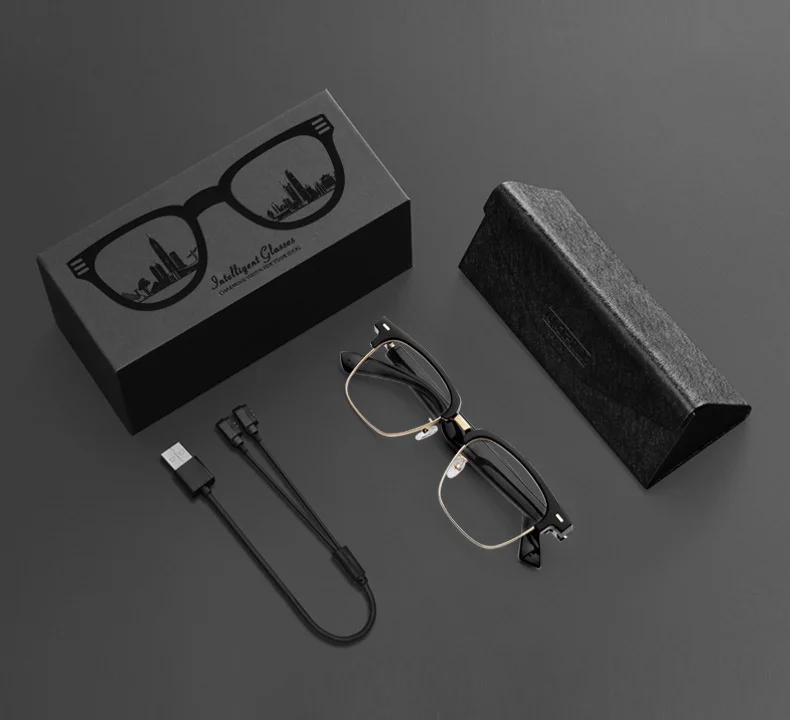 

AR Smart Bluetooth Glasses 5.0 for Men and Women Waterproof Smart Call Headphones Anti-Blue Light Music IP67 Wireless Sunglasses