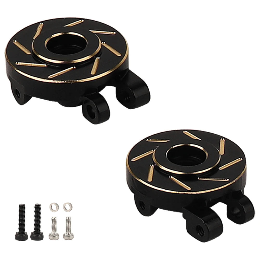 

1 Pair TRX4m Metal All Brass Black Coating Steering Blocks Knuckle for 1/18 RC Crawler Car TRX4-M New Upgrade Parts