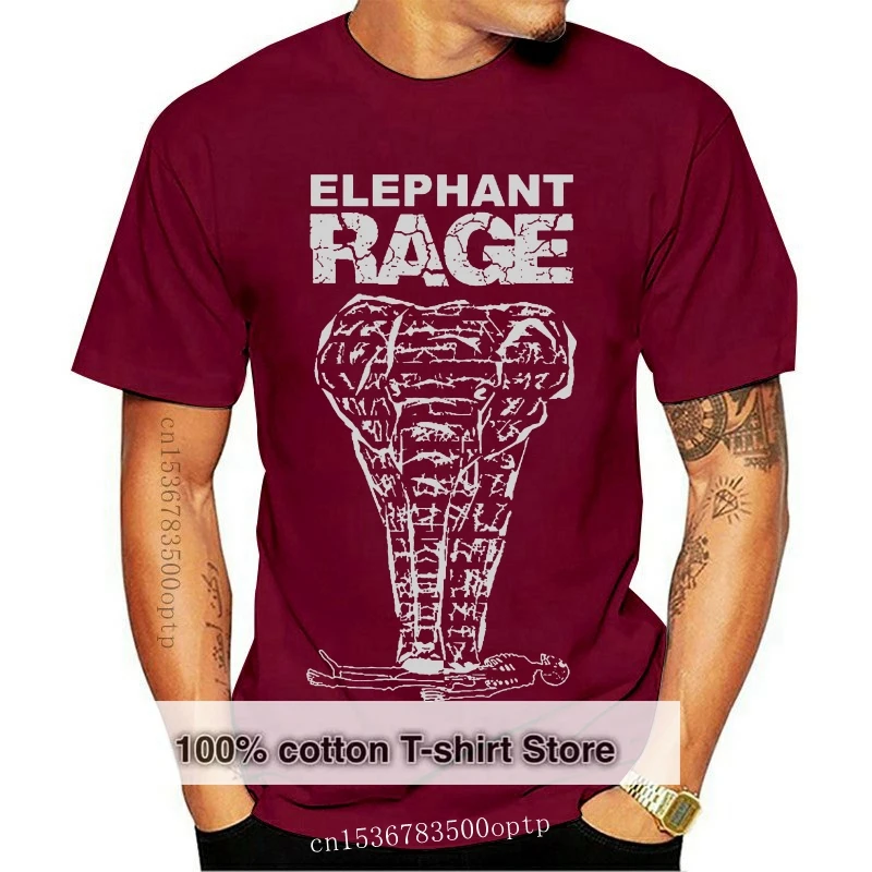 

2019 New Arrival Men'S Fashion Elephant Rage T-Shirt Animal Rights Wildlife Conservation Activist Street Wear Tee shirt