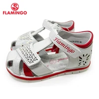 flamingo 2022 kids sandals double hookloop summer sandals cute flower print arch support girls toddler sandals childrens shoes