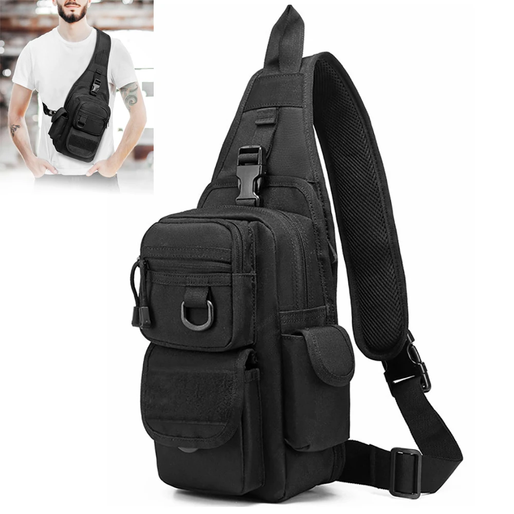Tactical Gun Bag Military Concealed Pistol Airsoft Shoulder Strap Bag Gun Holster Outdoor Hunting Tool Pouch Adjustable Pack