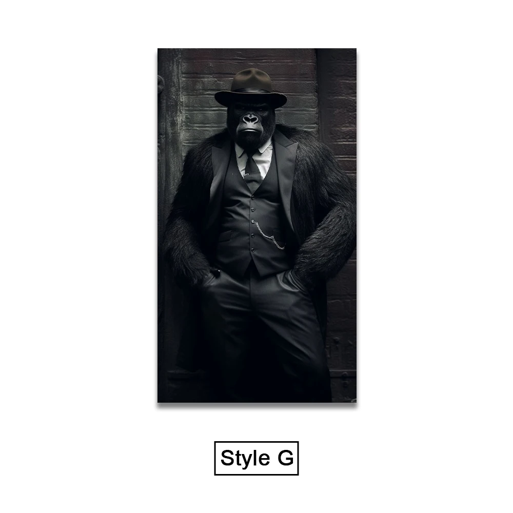 

Живописный плакат шимпанзе YWDECOR