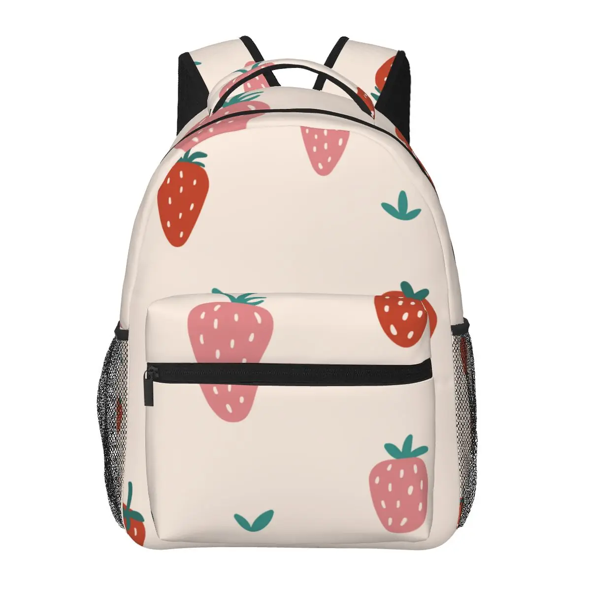 

Дорожные рюкзаки для девочек-подростков, вместительный школьный ранец с абстрактным клубничным рисунком для лета