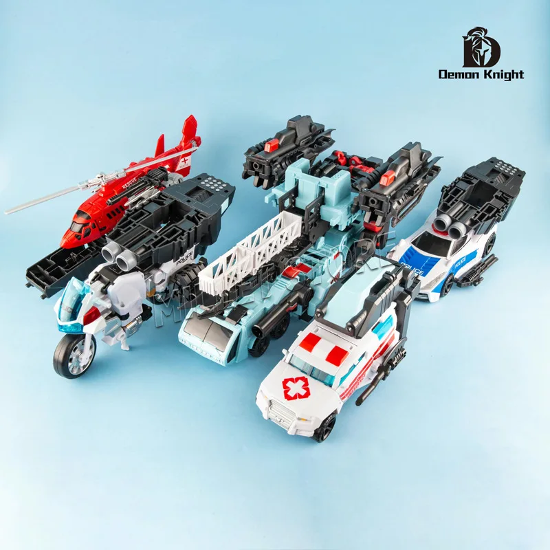 Фото В НАЛИЧИИ: Набор фигурок Transformation DK Demon Knight Enlarge Defensor DK01-04 A SET Hot Spot First Aid Streetwise Blades Groove №4