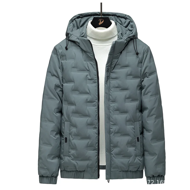 Men's Down Jacket Light and Short New Winter Fashion Hooded Coat Handsome Men's Clothing