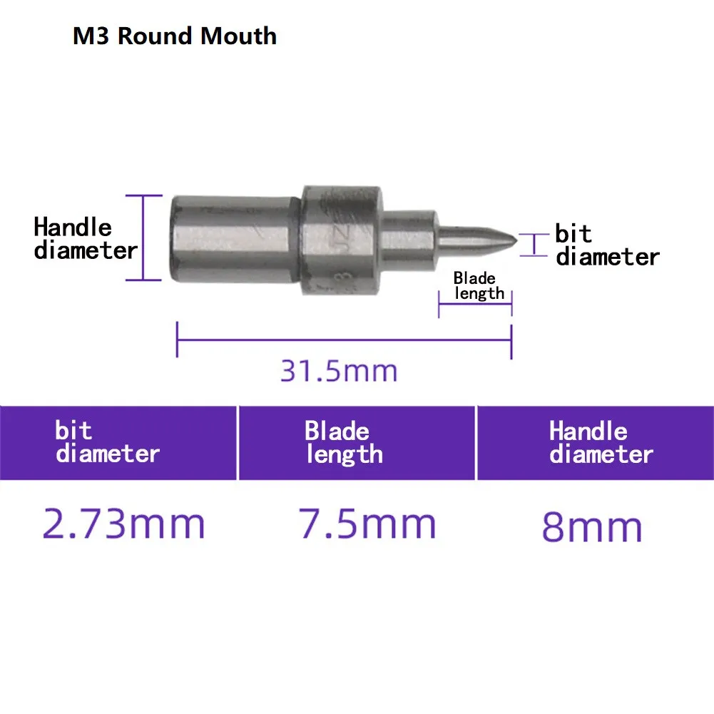 

M3/M4/M5 Thermal Friction Drill Bit Tungsten Carbide Tungsten Steel Wide Range Of Applications Ø2.7mm/Ø3.7mm /Ø4.5mm
