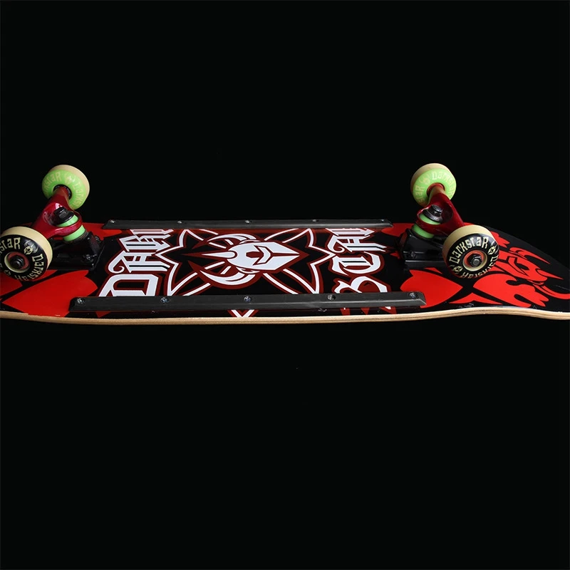 Двойной Наклонный скейтборд ребристая Противоударная полоса пластиковая рельсы