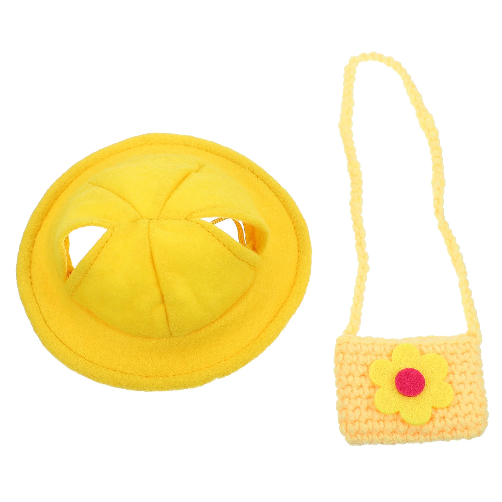 

1 Set of Small Pouch and Hat for Rabbit Pet Rabbit Costume Festival Decor