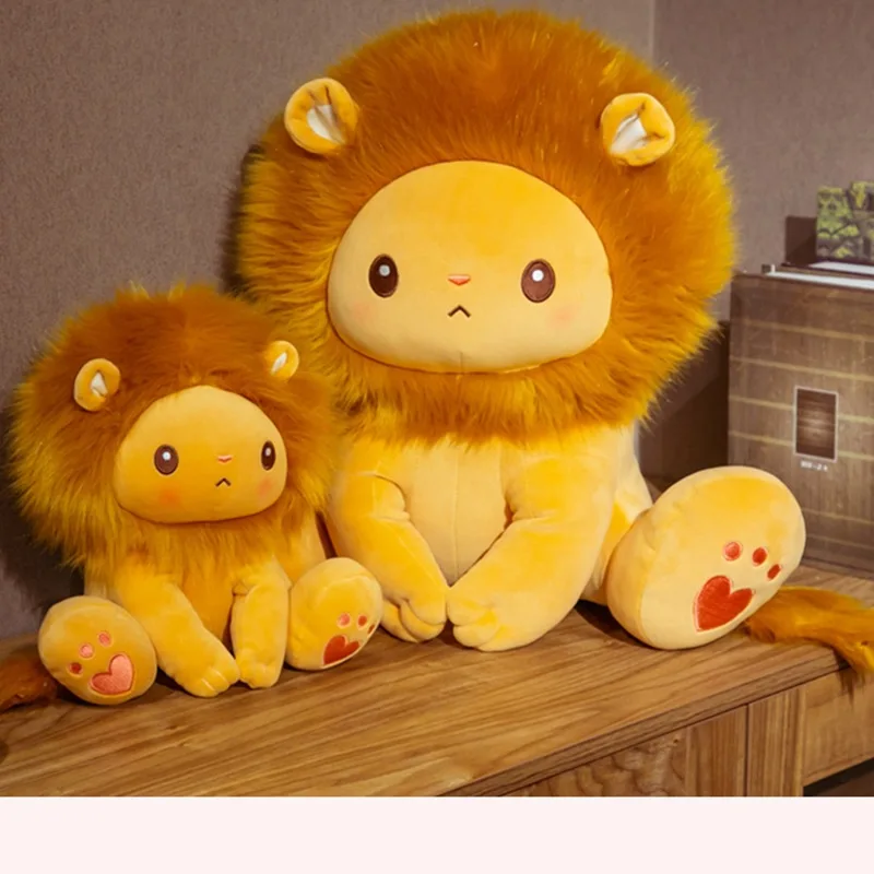 

Lovely Simulation Sitting Lion Plush Toy 25/40cm Cartoon Stuffed Animal Doll Soft Pillow Childlren Birthday Christmas Gift