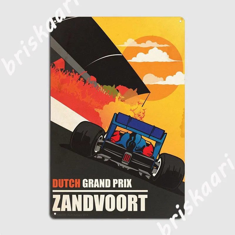 

Zandvoort Metal Sign Wall Cave Club Bar Design Mural Painting Tin sign Poster