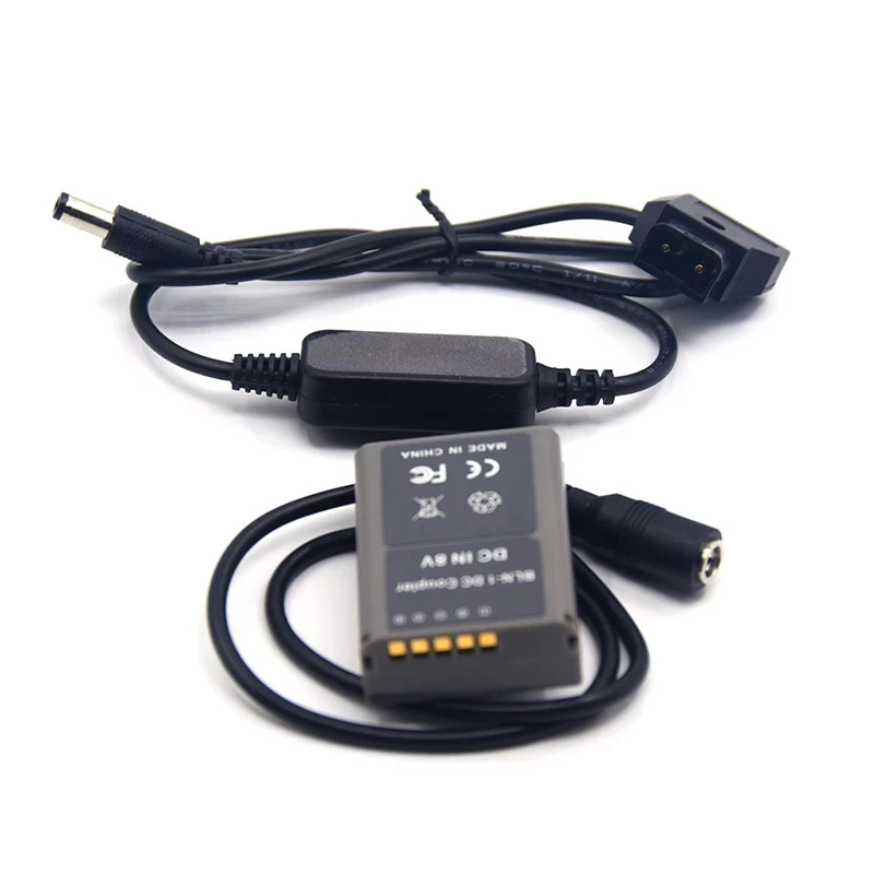 

PS-BLN1 Dummy Battery BLN-1 DC Coupler 12V-24V D-TAP Step-Down Cable Fit Digital Camera For Olympus OM-D E-M5 II 2 E-M1 PEN E-P5