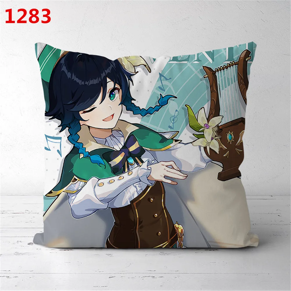 

Двухсторонняя декоративная подушка Genshin Impact