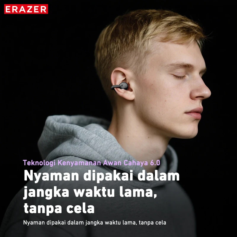Беспроводные наушники с открытым ухом Erazer XF55: комфортная посадка, надежная фиксация, стереозвук для бега, тренировок и путешествий (art.: 3920da2e2e0a8) - 3920da2e2e0a8