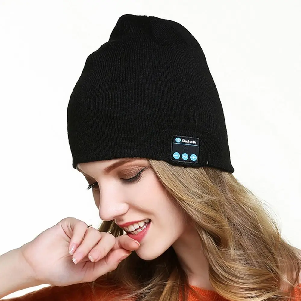 

Sports Headset 5.0 Call Beanie Cap Cap Warm Knit Sports Hat Bluetooth Headset Cap Knitted Hat Wireless Bluetooth Hat