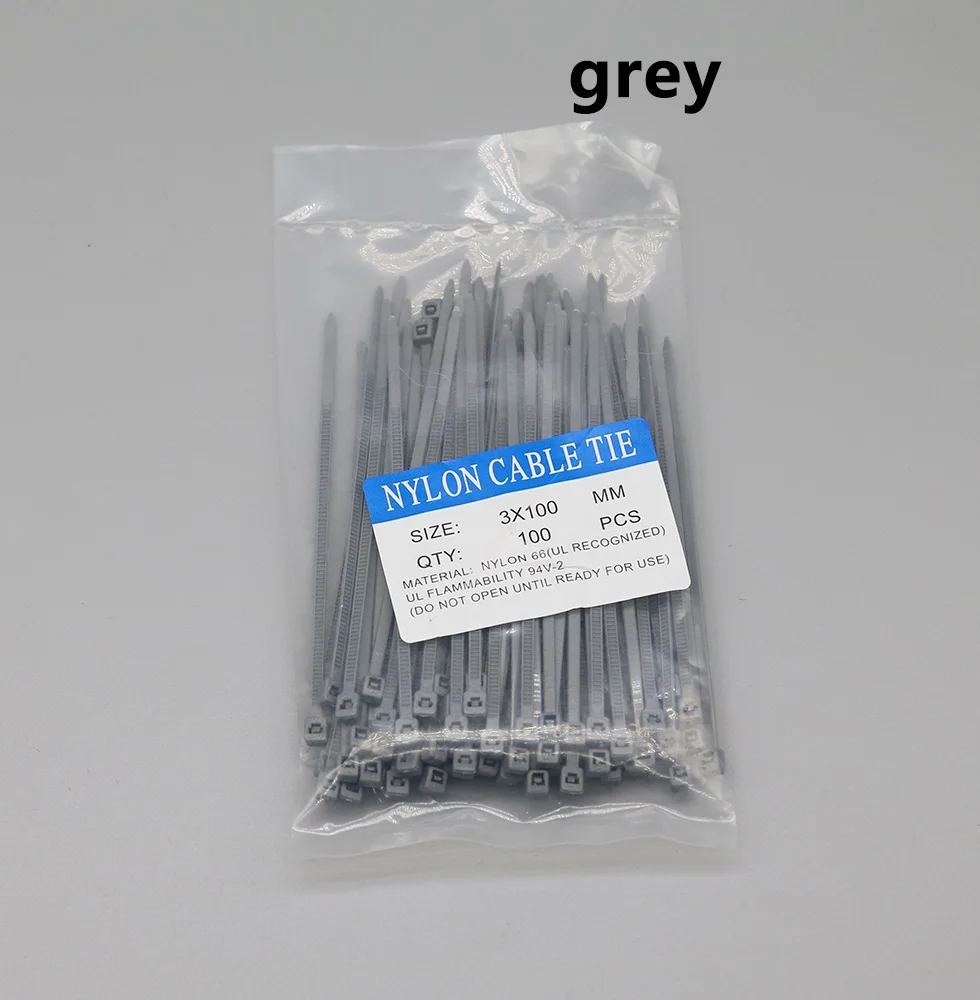 

Кабельные стяжки нейлоновые 100 шт