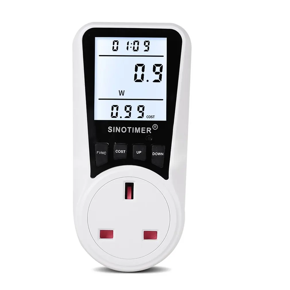 

Electricity Usage Monitors Energy Power Electrical Power Consumption Watt Meter Plug-in Socket Power Kilowatt Wattage Meter