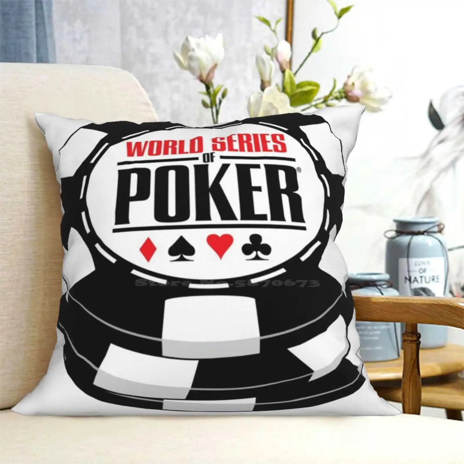 Wsop покерная спальня офисная обнимающая наволочка покер Техасская игра Holdem