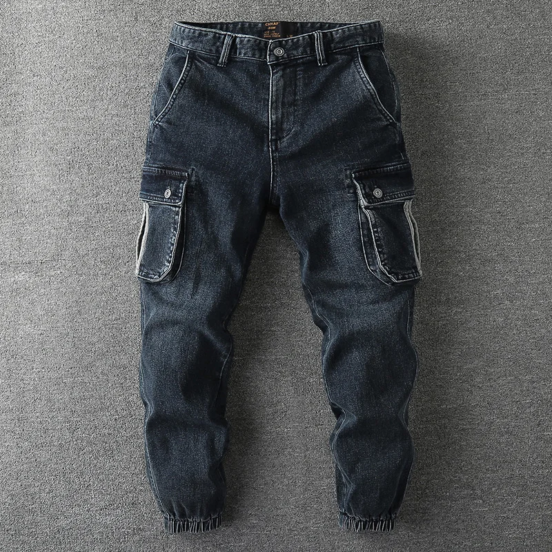 Jeans Autumn/Spring Plus Men's Size Loose Casual Pants Fashion Street Wear Jeans Sports Pants Jogger Pants