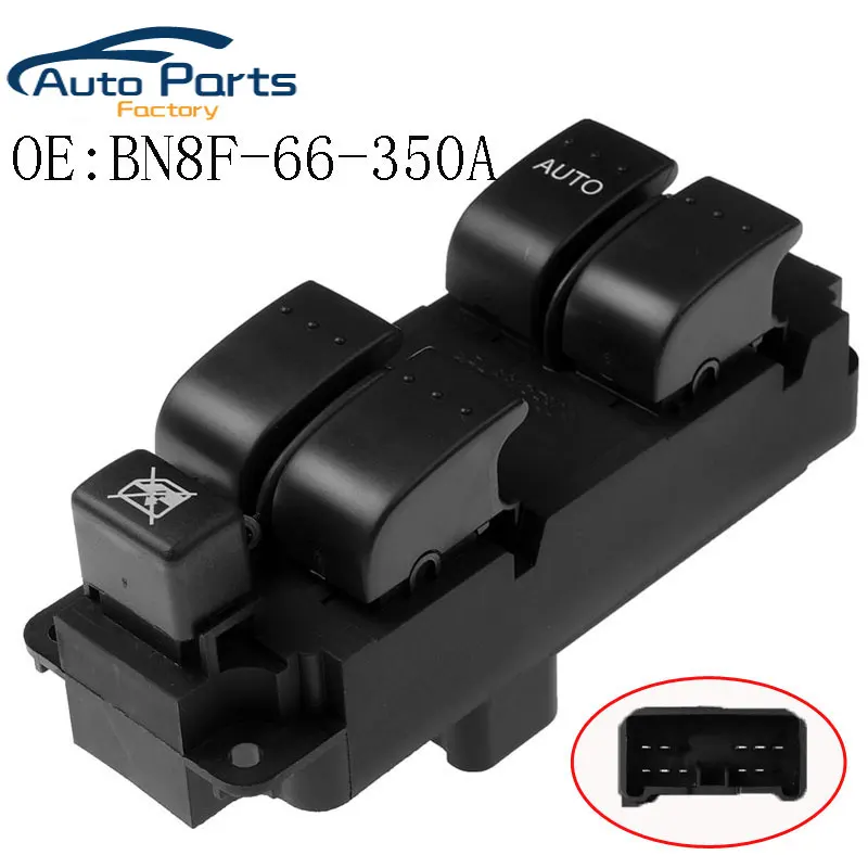 

New Front Left Drive Side Window Switch For 2004-2009 Mazda 3 BN8F-66-350A BN8F66350A