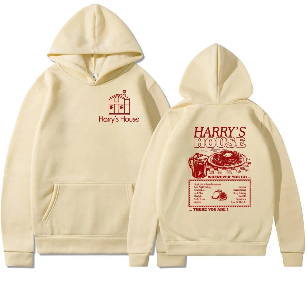 

Vintage Harry's House Hoodie Double Side Print Harry's House Track List Pullover Harry's Home As It Was Hoodie Hs Tpwk Hoodies