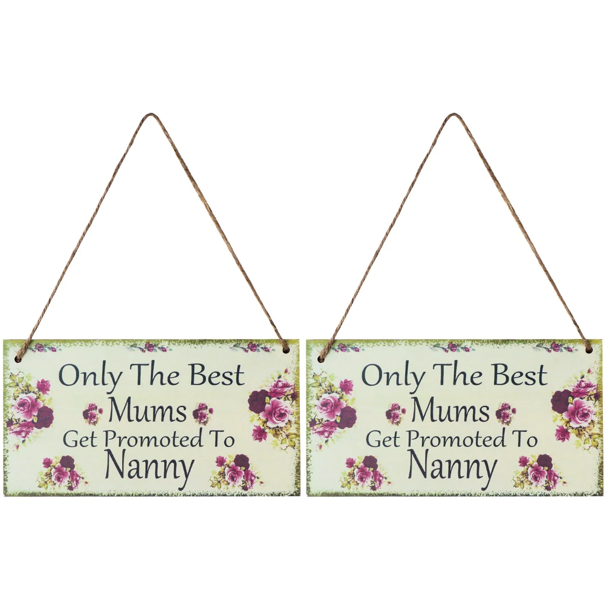 

2 pcs Mothers Day Decorations Nanny Plaque Hanging Wall Mother's Day Reminder Wall Hanging Wall Reminder Board