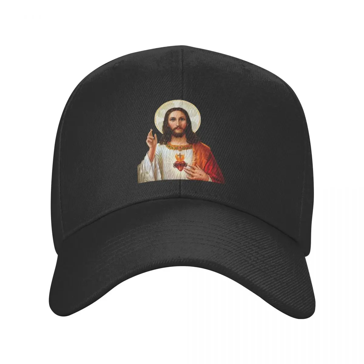 

New Fashion Unisex Sacred Heart Of Jesus Baseball Cap Adult Christian Catholic God Adjustable Dad Hat Women Men Outdoor