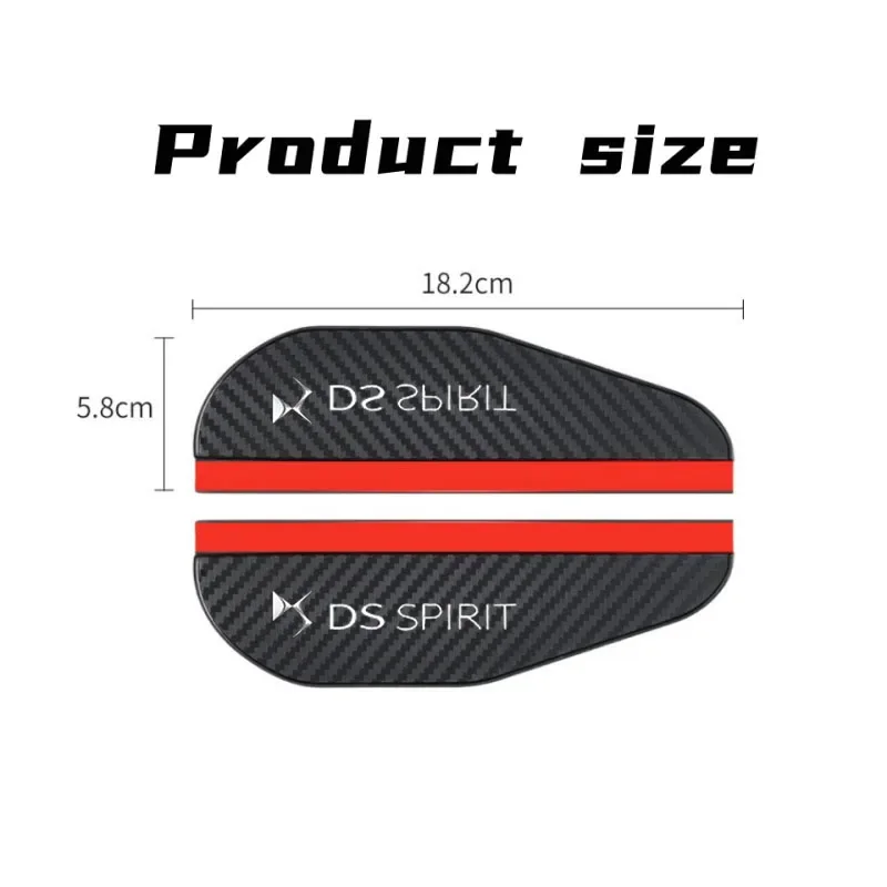 2 шт. автомобильное зеркало заднего вида от дождя козырек для бровей из