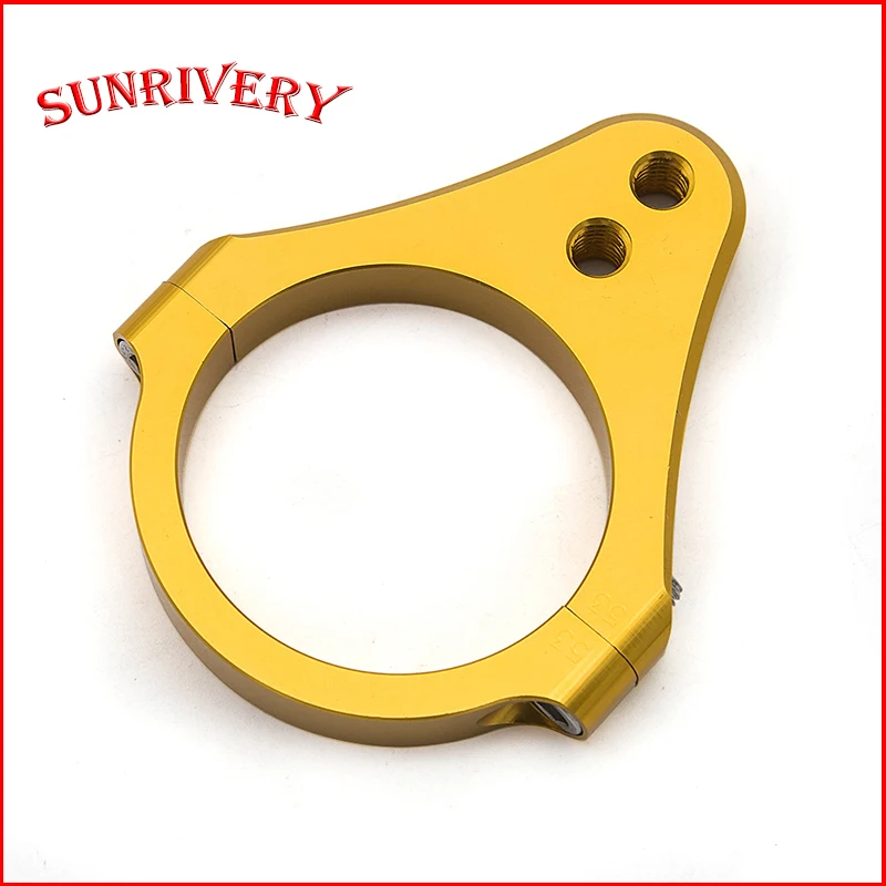 

Универсальный мотоциклетный алюминиевый рулевой демпфер с ЧПУ, вилка, монтажный зажим, кронштейн, золото 27 мм-60 мм, аксессуары для мотоциклов