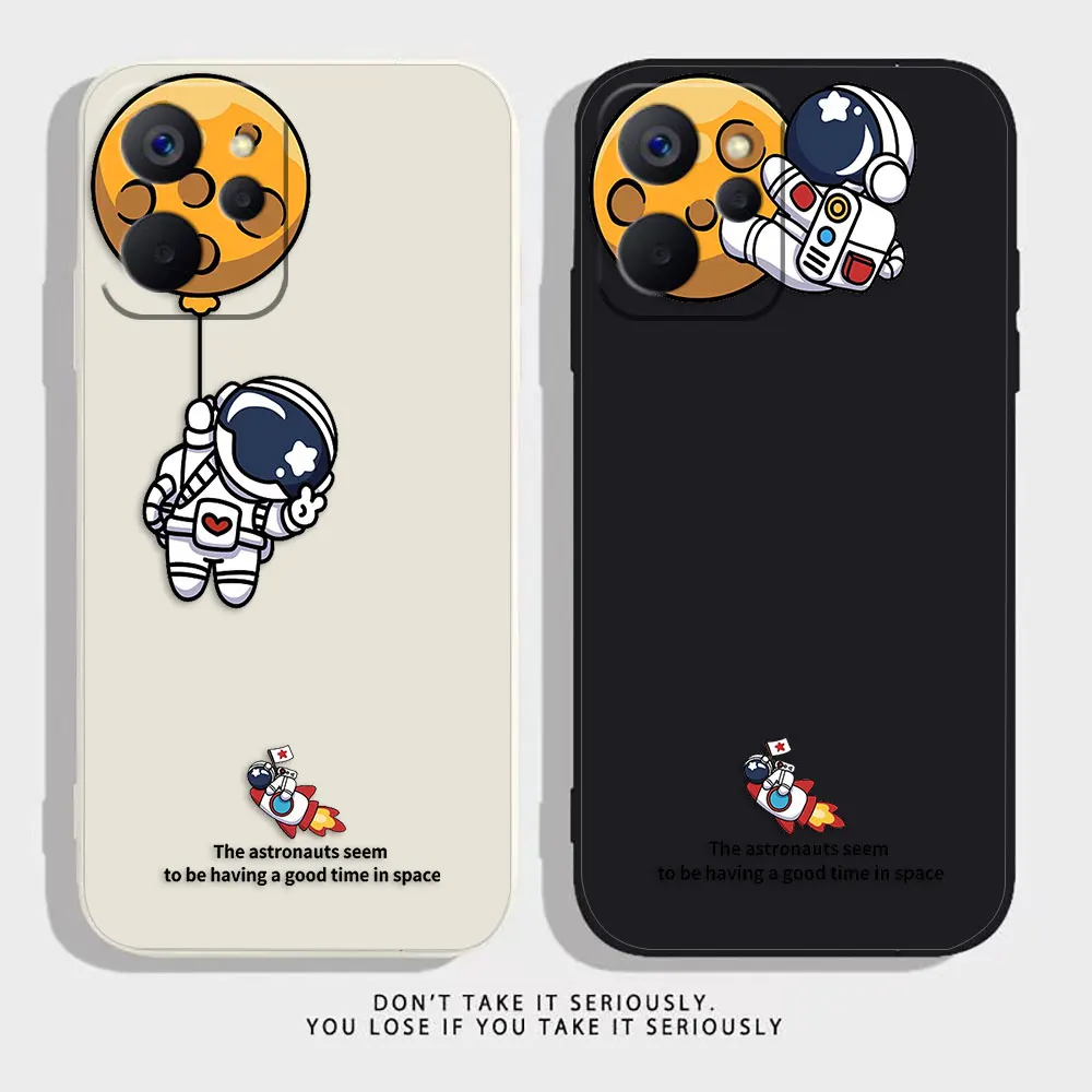 

Cartoon Astronaut Space Case For Realme 10 9 8 8I 7 7I 6 5 C15 C21 C21Y GT NEO 2 3 5 V11 V13 V15 V25 Colour Case Funda Shell