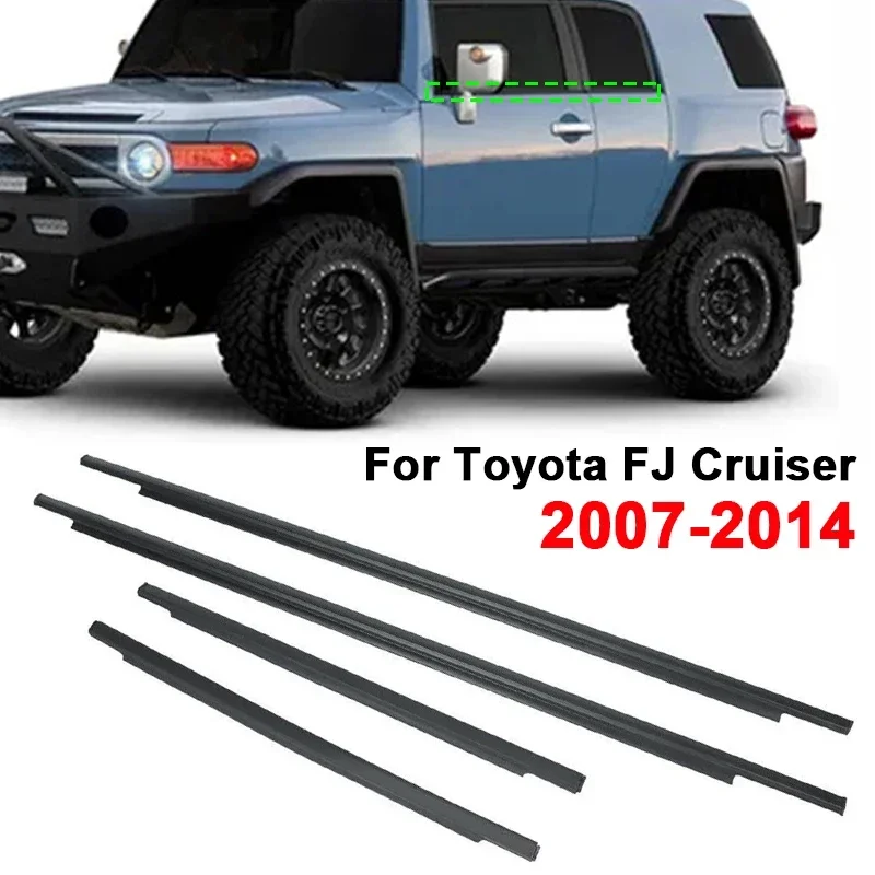 

4 шт./компл., дверные окна, стекло, уплотнительные накладки для Toyota FJ Cruiser 2007-2014