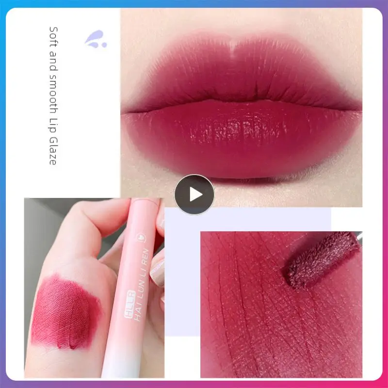 

Beauty Lip Gloss Velvet Matte Lasting Sexy Peach Pink Lipstick Non-Stick Cup Makeup Lip Tint Pen Cosmetic Makeup Maquiagem