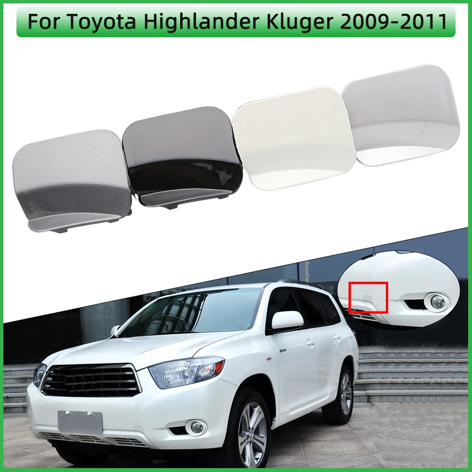 

Front Bumper Towing Hook Eye Cover Lid For Toyota Highlander Kluger 2009 2010 2011 Tow Hook Trailer Cap Hauling Left Right Side