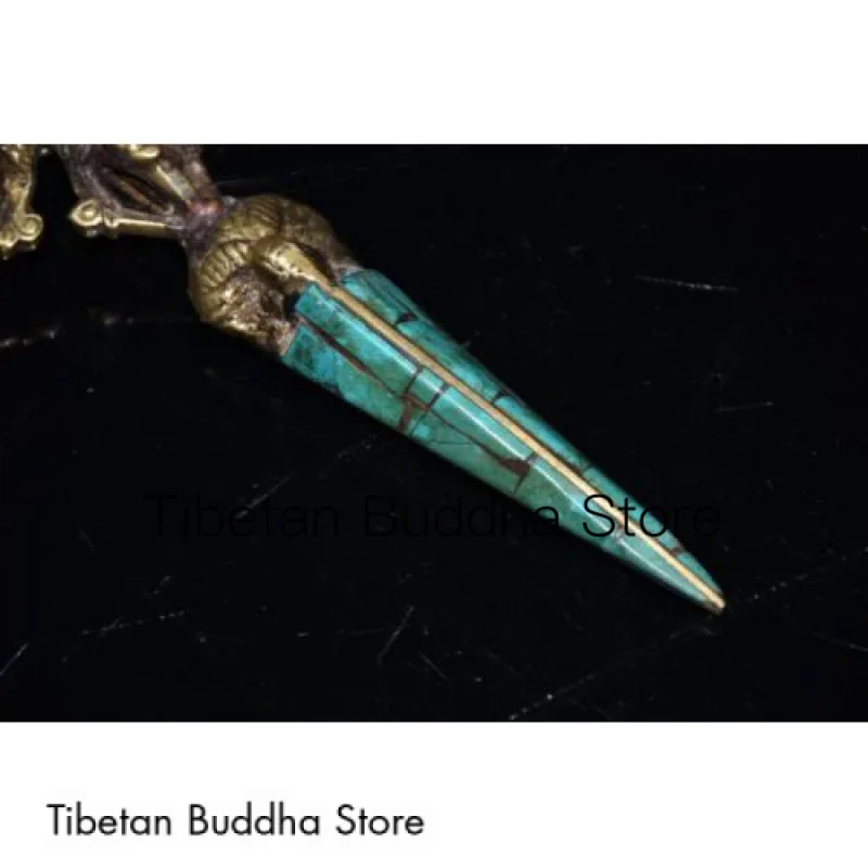 Чистая медь Xizang инкрустированная бирюзовыми драгоценными камнями