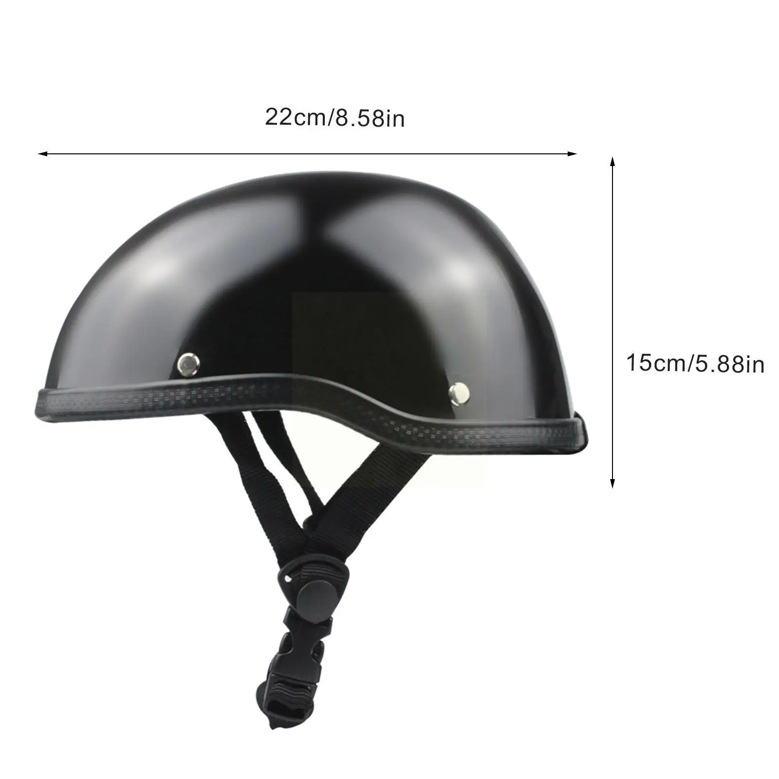 

1pcs Retro Personality German Style Motorcycle Half Helmet For Men Women Racer Scooter Vintage Abs Bright Matte Bicycle Hel K0y9