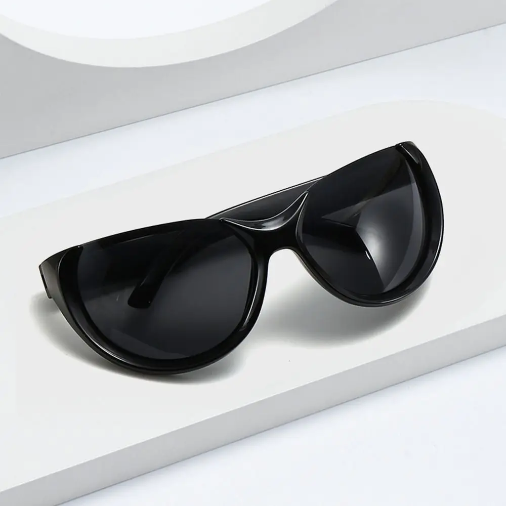 

Punk Eyeglasses Cycling Sport Wrap Around Women's Sunglasses Black Sun Glasses Y2k Sunglasses