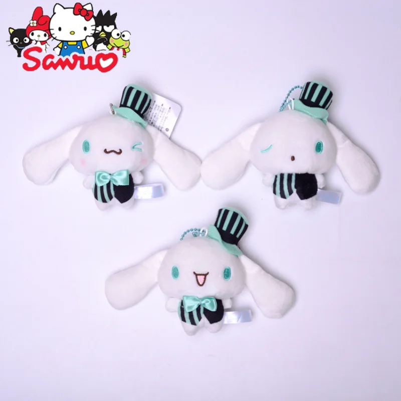 

Japanese Sanrio Cinnamoroll New Cute Cartoon Chocolate Mint Toy Pendant Bag Hanging Kawaii Plushies For Girls Gifts Kids 9cm