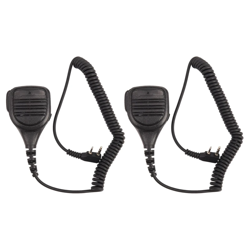 

2 динамика микрофон Mic PTT IP54 Водонепроницаемый для Kenwood Baofeng HYT Hytera двухсторонняя радиосвязь UV-5R BF888S