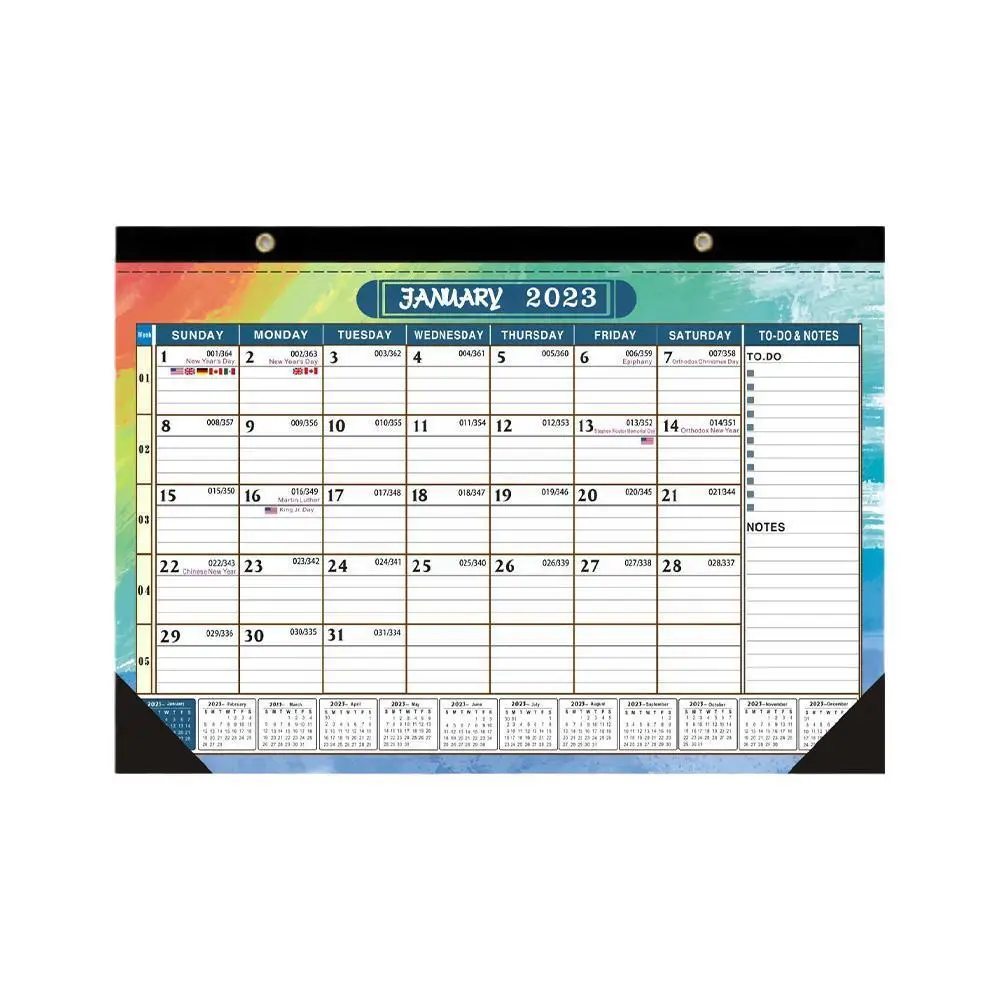 Календарь, новый календарь на английском языке, простой маленький календарь, настенный календарь для рабочего стола, календарь M9q0, 2023