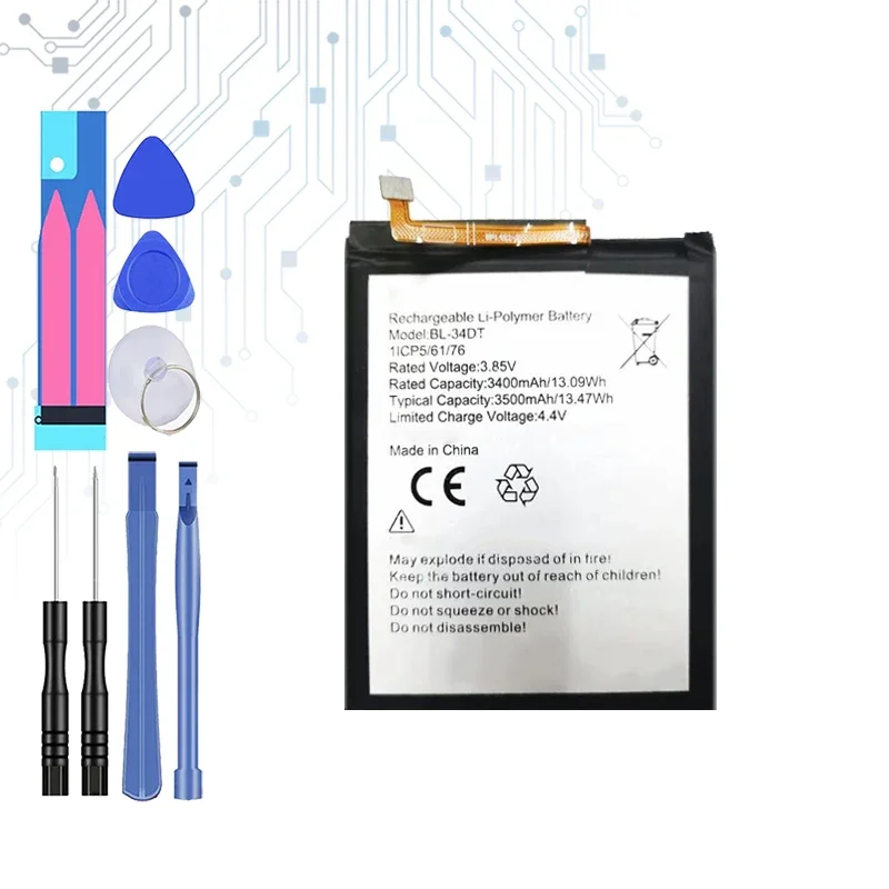 Сменный аккумулятор BL-34DT емкостью 3400 мАч для TECNO Phantom 9 phantom9 CC9 AB7 CAMON 12 Pro camon pro