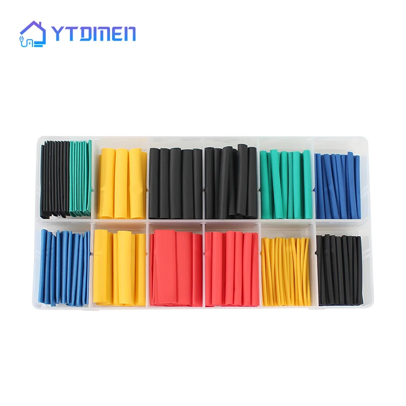 

280pcs/Set Heat Shrink Tube Kit Insulation Sleeving Termoretractil Polyolefin Shrinking Assorted Heat Shrink Tubing Wire Cable