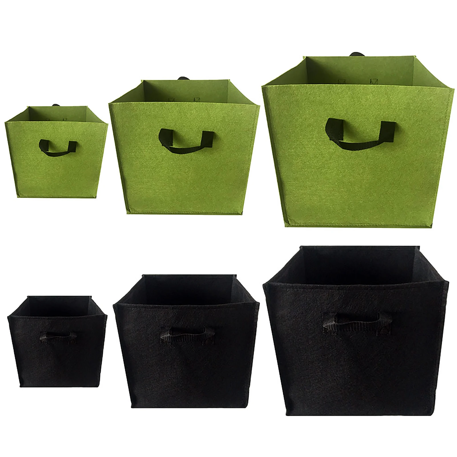 

Square Plant Growing Bag Non-Woven Vegetable Plant Pots Reusable Smart Nursery Container For Indoor And Outdoor Garden